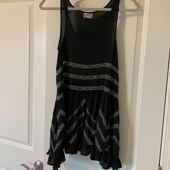 Free People Dresses & Skirts - Free People Sz XS Intimately Black/Grey Lace Dress
